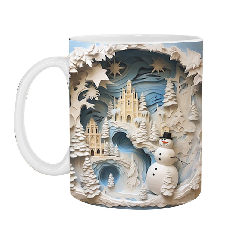 Brehn | 3D Weihnachts-Schneemann Becher