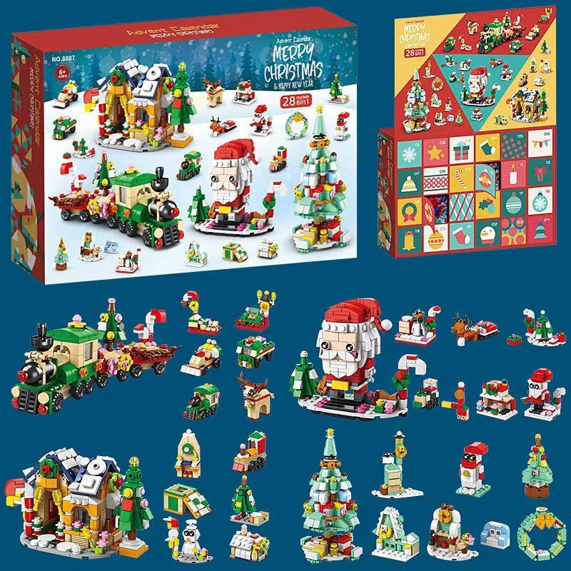 Brehn | Weihnachts-Adventskalender Überraschungs-Bausteinset