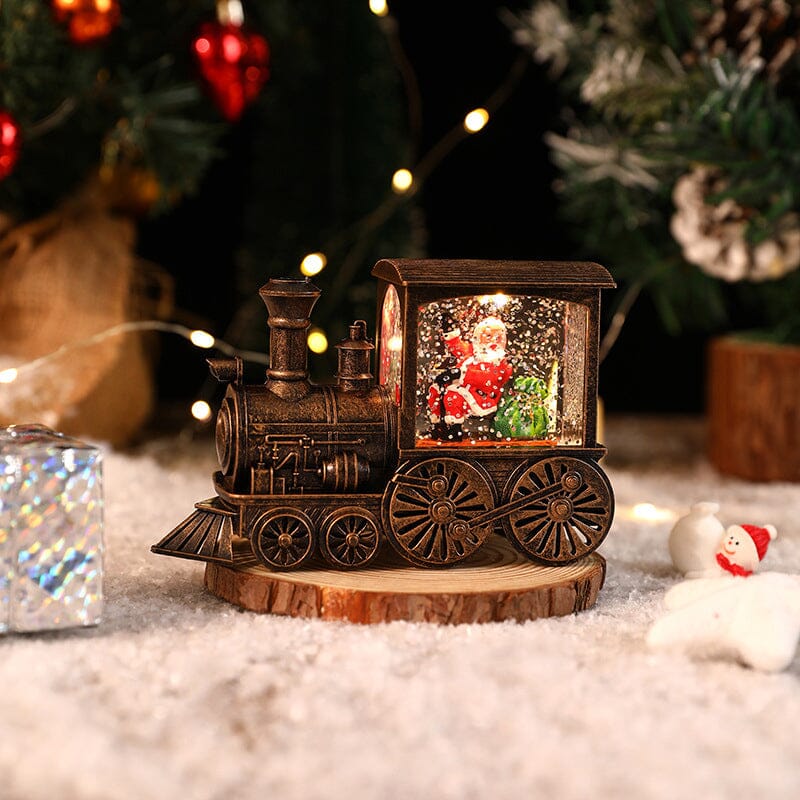 Weihnachtskristall schwebender Schneezug Licht | Brehn