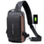 Brehn | USB-Lade Sport Umhängetasche Anti-Diebstahl Schultertasche