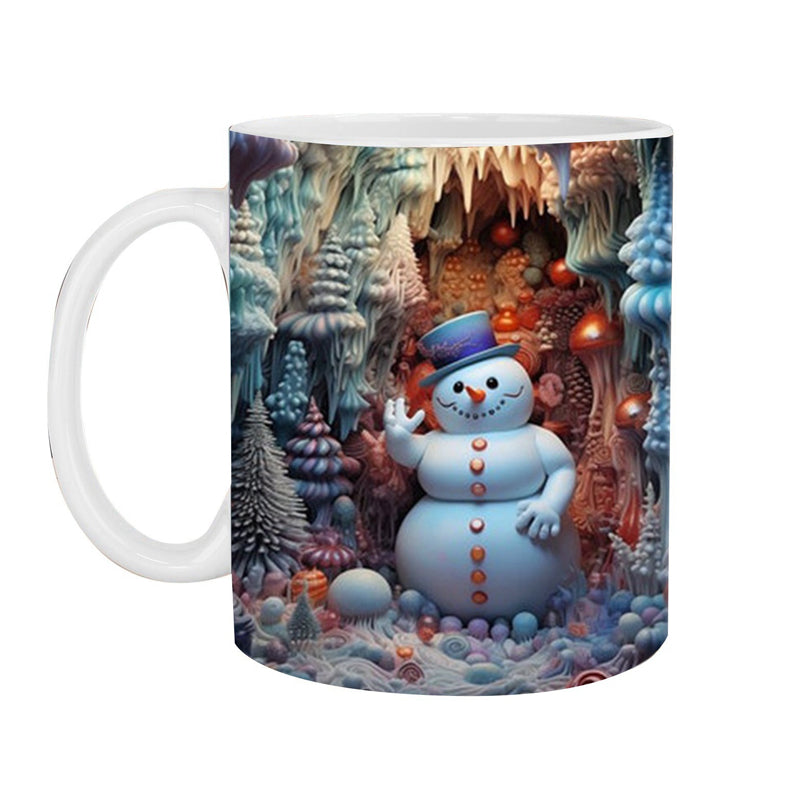 Brehn | 3D Weihnachts-Schneemann Becher