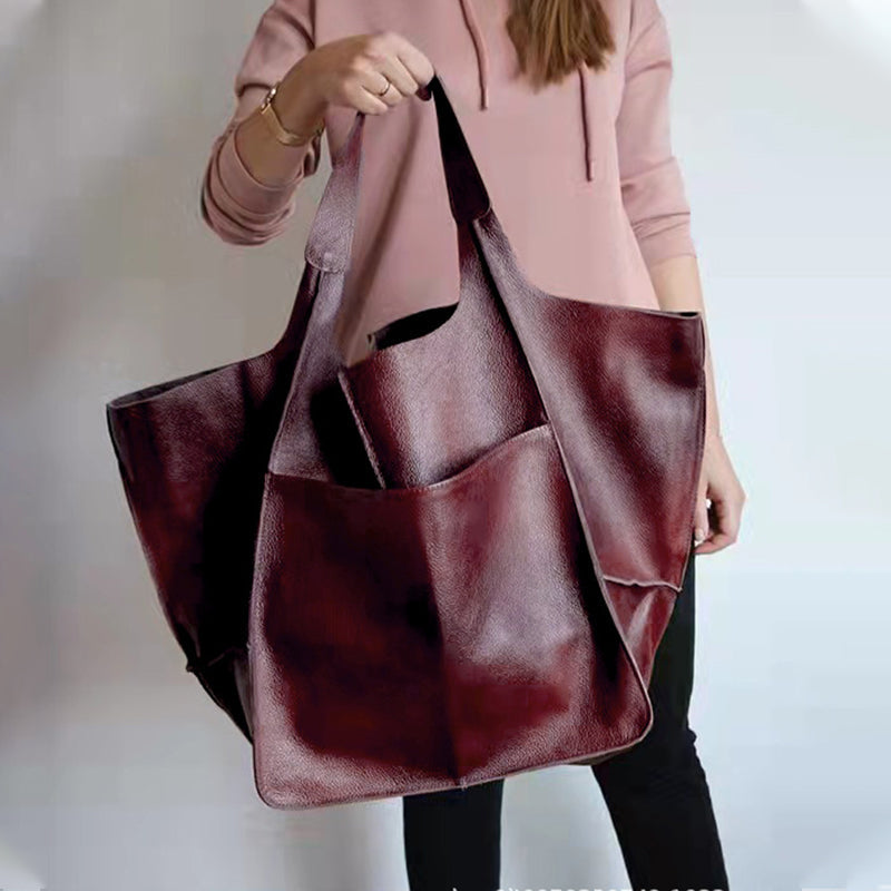 Übergroße Wochenend-Lederhandtaschen