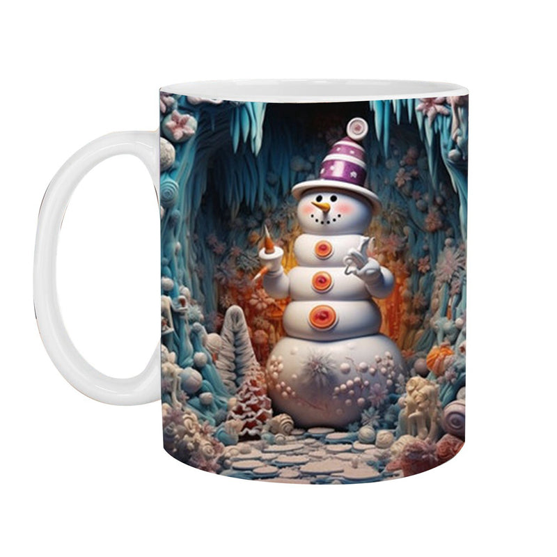 Brehn | 3D Weihnachts-Schneemann Becher