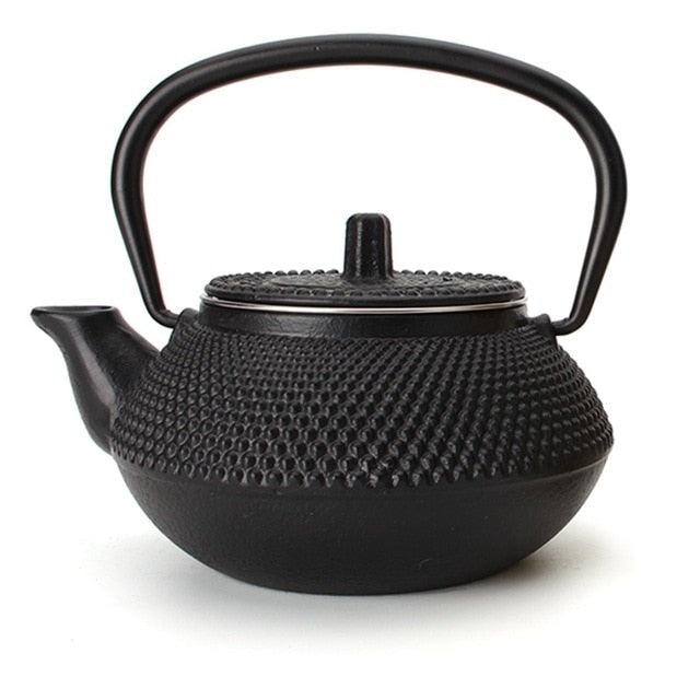 Klein 2oz Gusseisen Teekanne Teekanne Kessel mit Sieb Blumen Teekessel | Brehn