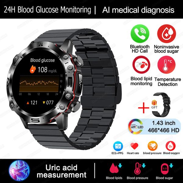 Intelligenter Gesundheitstracker mit Glukose- und EKG-Überwachung – HealthPro