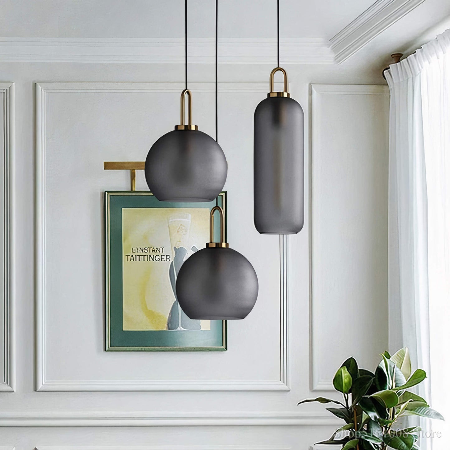 Rauchglas Pendelleuchte – Industrie-Deckenlampe für Küche, Esszimmer & Wohnzimmer | Brehn