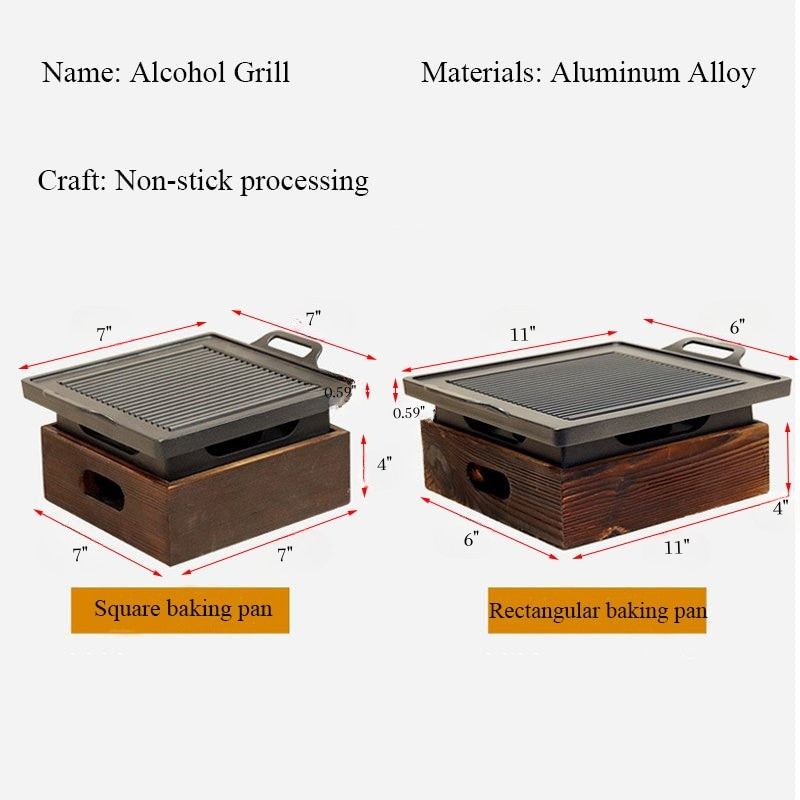 Raucharmer tragbarer Grill Holzkohle Haushalts Antihaft BBQ | Brehn