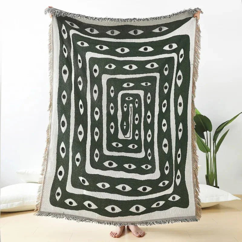 Snake Eye Design Sofa Decke für gemütliche Wohnkultur | Brehn