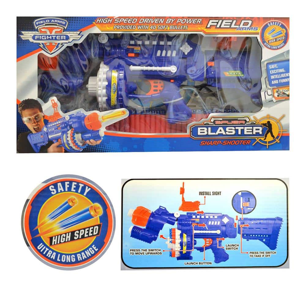Vollautomatische Soft Bullet Gun inkl. 40 Pfeile/Darts | Brehn