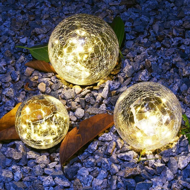 Solar gebrochene Glas globe Brehn