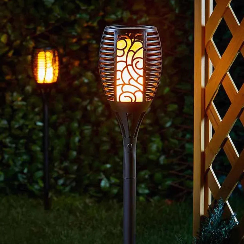 Solarbetriebene wasserdichte LED Gartenfackel