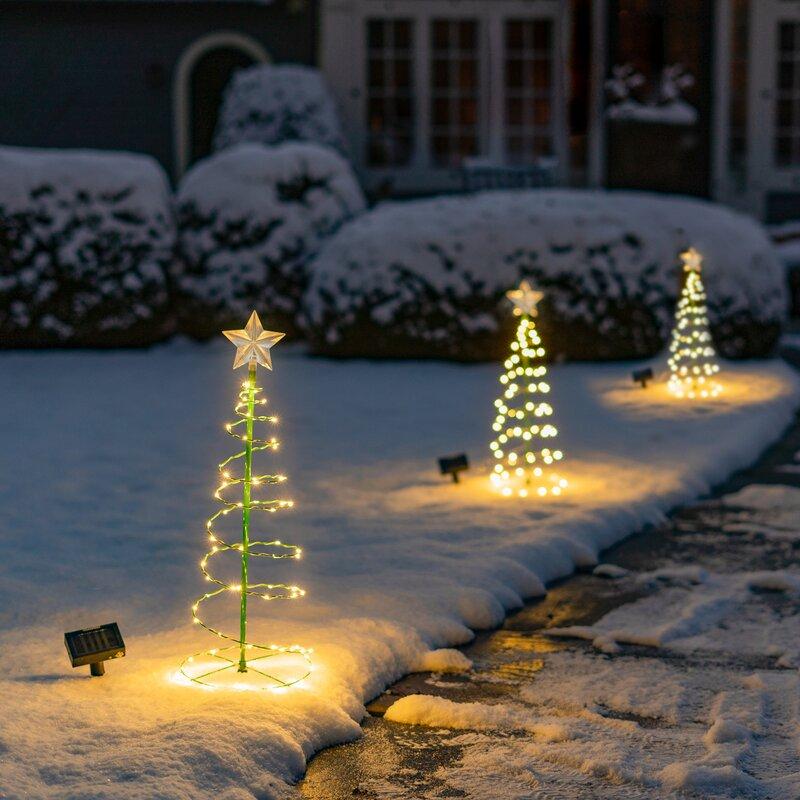 Brehn | Solar Powered Metal Christmas Tree Decoration