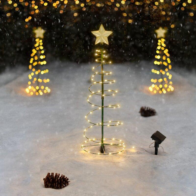 Brehn | Solar Powered Metal Christmas Tree Decoration