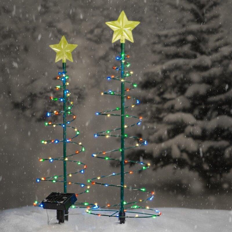Brehn | Solar Powered Metal Christmas Tree Decoration
