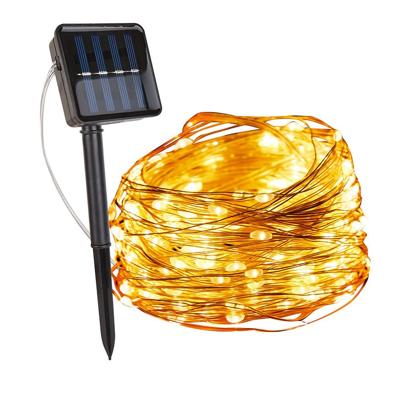 Solarbetriebene Lichterketten für den Außenbereich