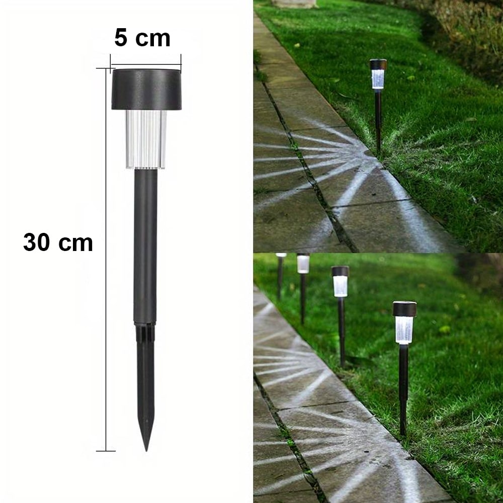 LED-Solarzellenlampen auf Spießen - Schwarz 10 Stk. | Brehn