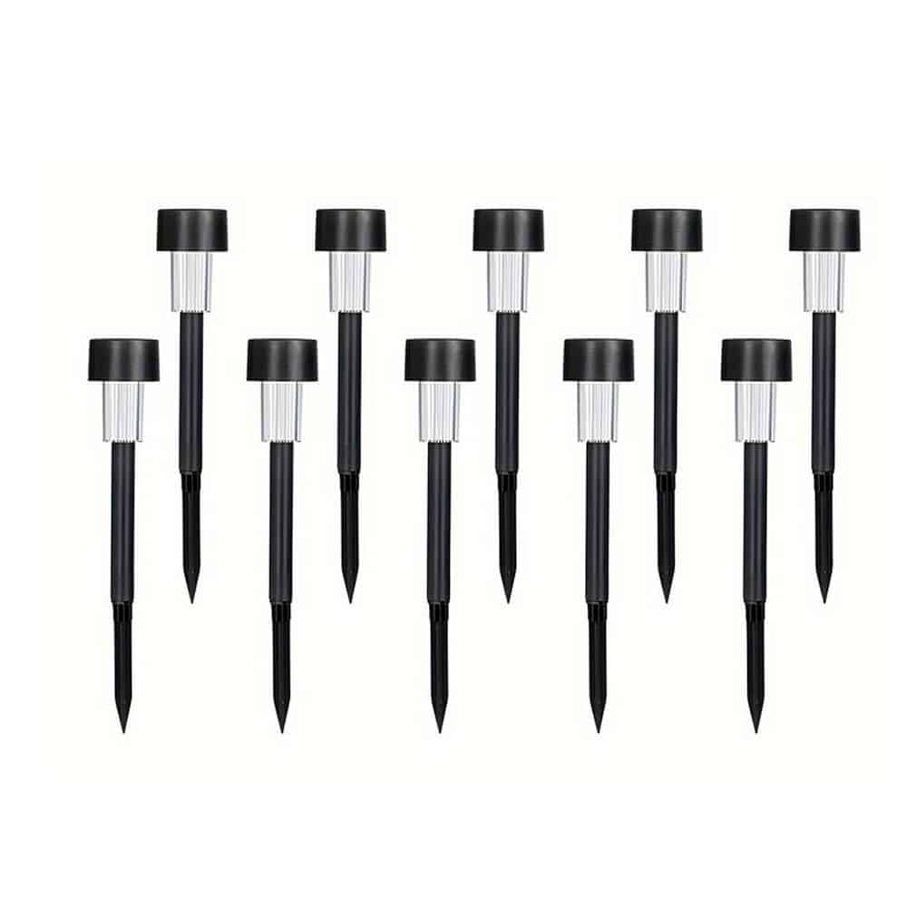 LED-Solarzellenlampen auf Spießen - Schwarz 10 Stk. | Brehn