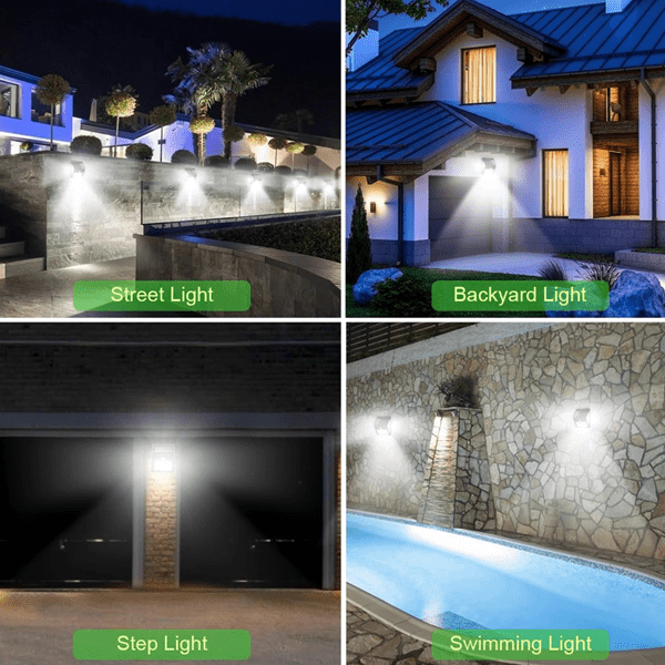 Bewegungsmelder Solar Powered 100 LED Lichter | Brehn