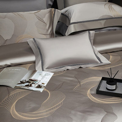 Sonata Luxus Bettbezug Set – 1000 TC Baumwolle mit seidig satinierter Oberfläche | Brehn