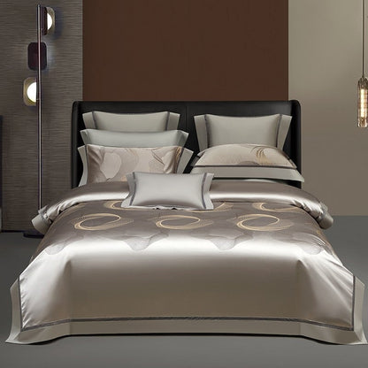 Sonata Luxus Bettbezug Set – 1000 TC Baumwolle mit seidig satinierter Oberfläche | Brehn