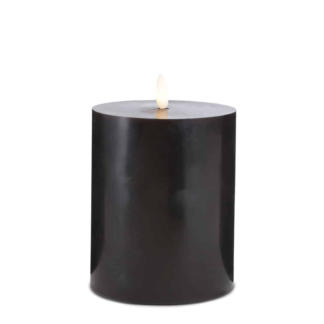 LED Kerze (1 Stück) mit realistischer 3D Flamme 10 x 15 cm | Brehn
