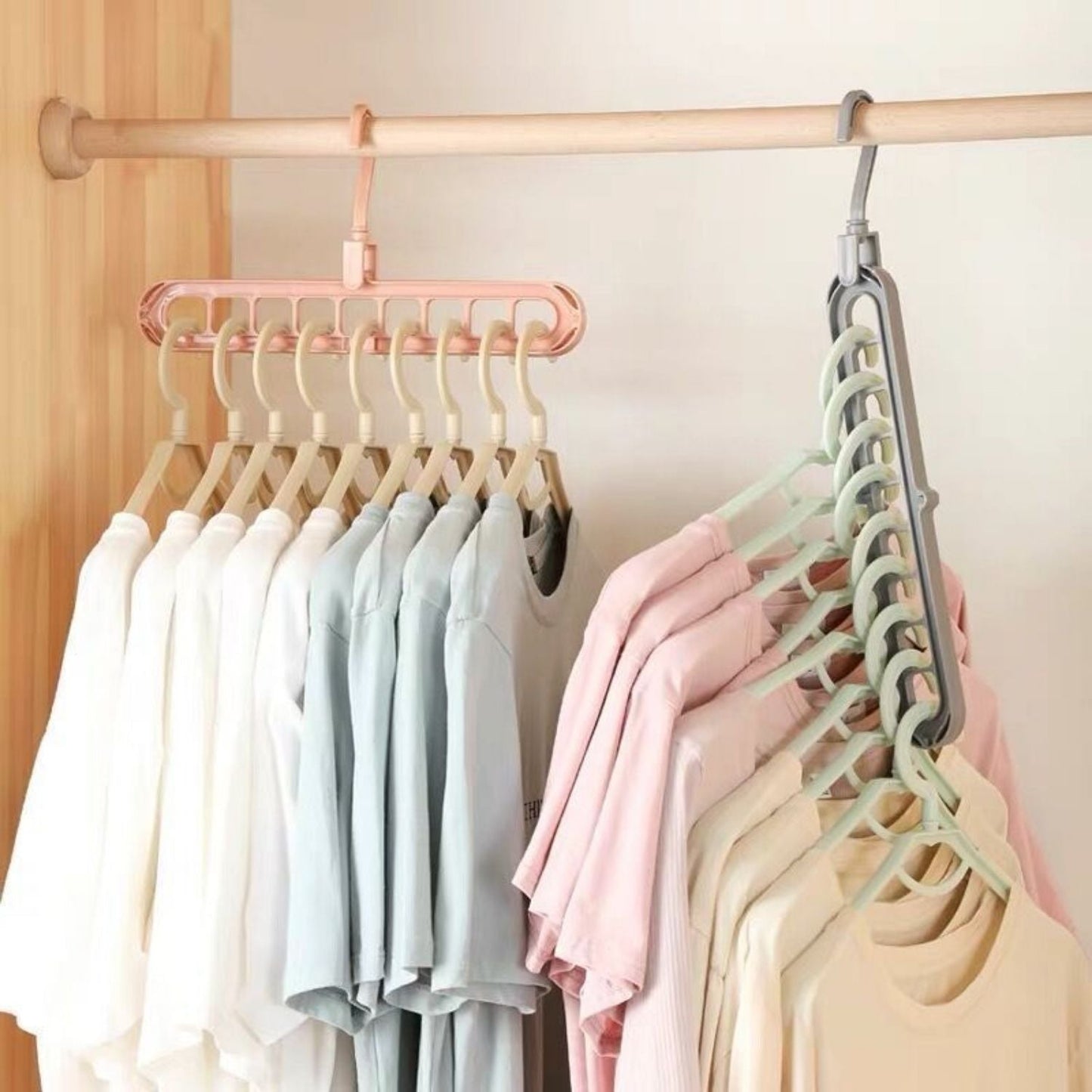 Kleiderbügel-Organizer Platzspar-Rack 2er-Set | Brehn