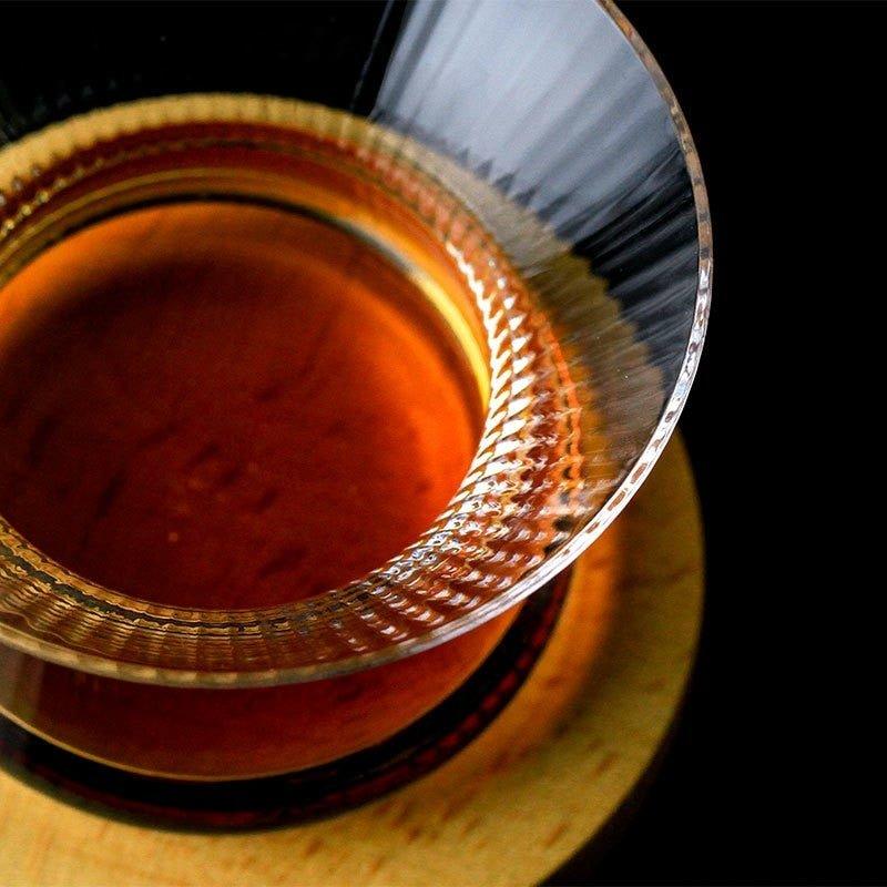 Drehbarer Spiegel aus Glas – Drehbares Whiskyglas