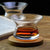 Drehbarer Spiegel aus Glas – Drehbares Whiskyglas