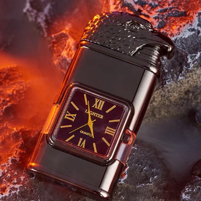 Brehn Vintage Uhr Bezel Jetflamme Taschenfeuerzeug
