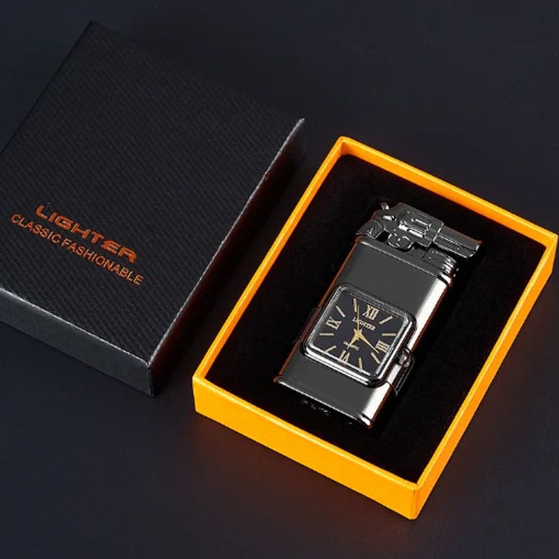 Brehn Vintage Uhr Bezel Jetflamme Taschenfeuerzeug