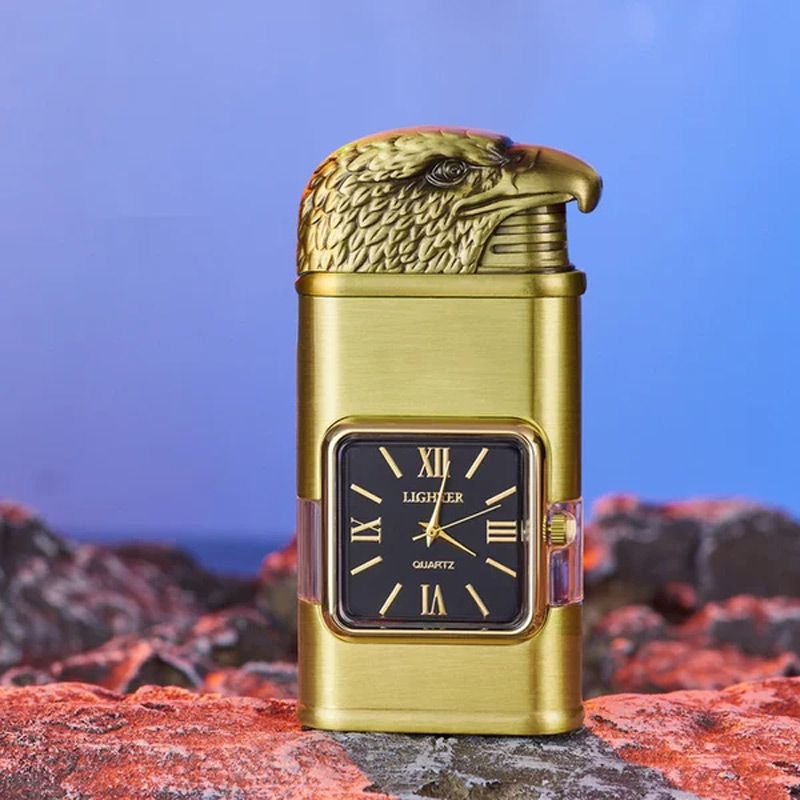 Brehn Vintage Uhr Bezel Jetflamme Taschenfeuerzeug