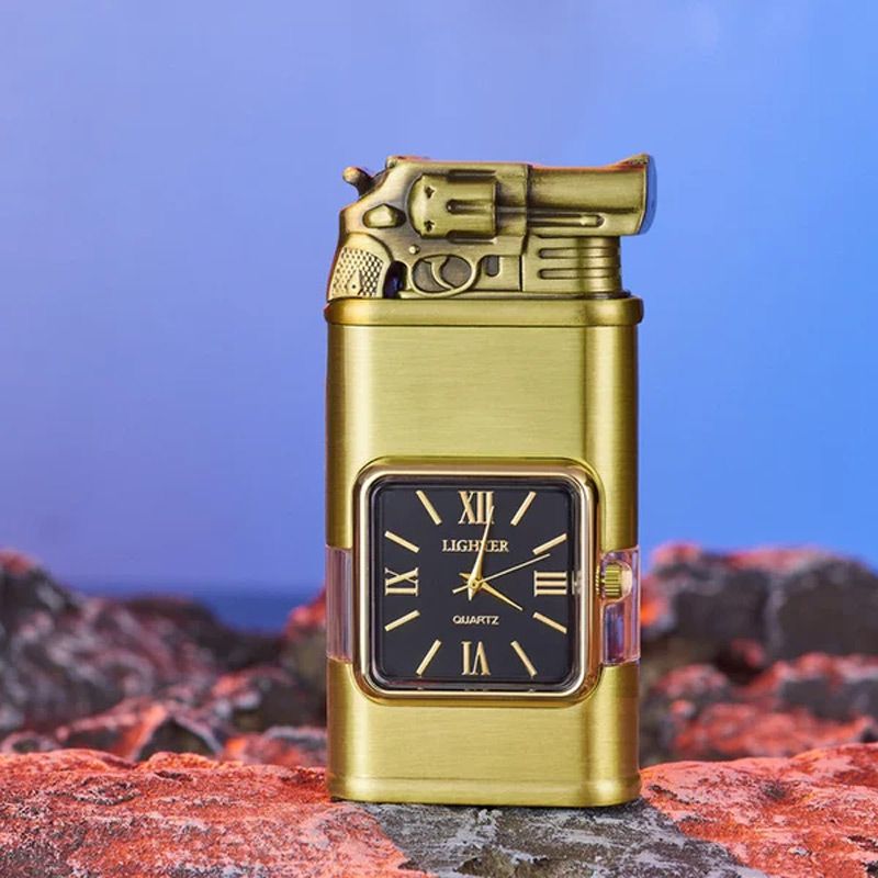 Brehn Vintage Uhr Bezel Jetflamme Taschenfeuerzeug