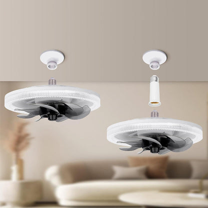 2-in-1 Stumm Einstellbare Ventilatorlampe mit Fernbedienung | Brehn