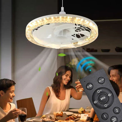 2-in-1 Stummschaltung Anpassbarer Ventilator Licht mit Fernbedienung | Brehn