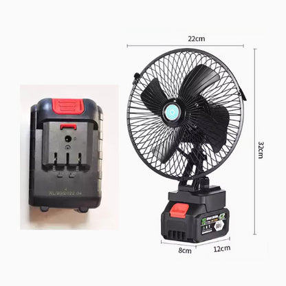 Wiederaufladbarer Tragbarer Außen Drahtloser Camping Ventilator | Brehn