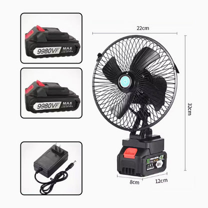 Wiederaufladbarer Tragbarer Außen Drahtloser Camping Ventilator | Brehn