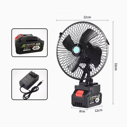 Wiederaufladbarer Tragbarer Außen Drahtloser Camping Ventilator | Brehn