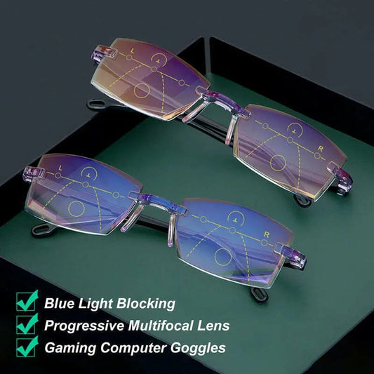 Brehn | High Hardness Anti-Blau Progressive Fern-und Nahbereich Dual-Use Lesebrille