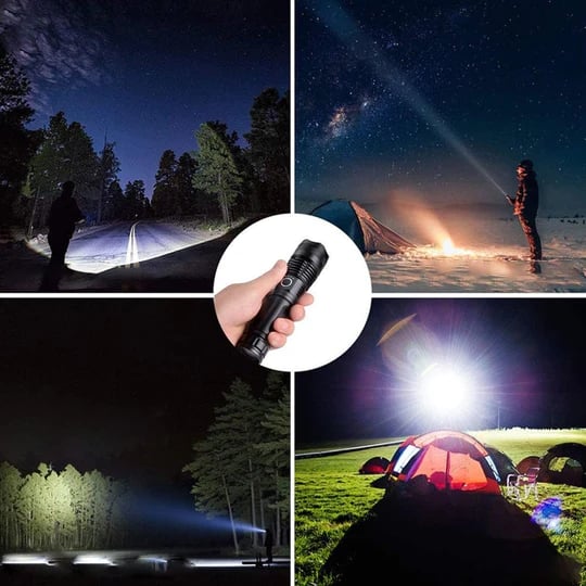Brehn | LuxeBeam Hochleistungs-Taschenlampe | Superhelle, langlebige und wiederaufladbare Taschenlampe für jede Situation