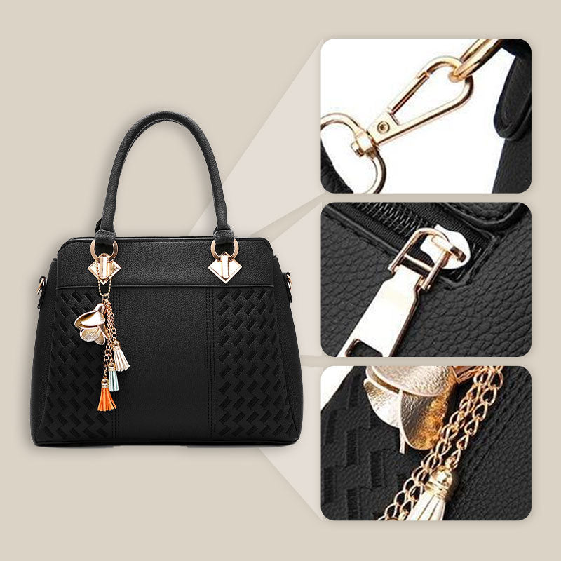 Elegante Damenhandtasche mit Quastenanhänger