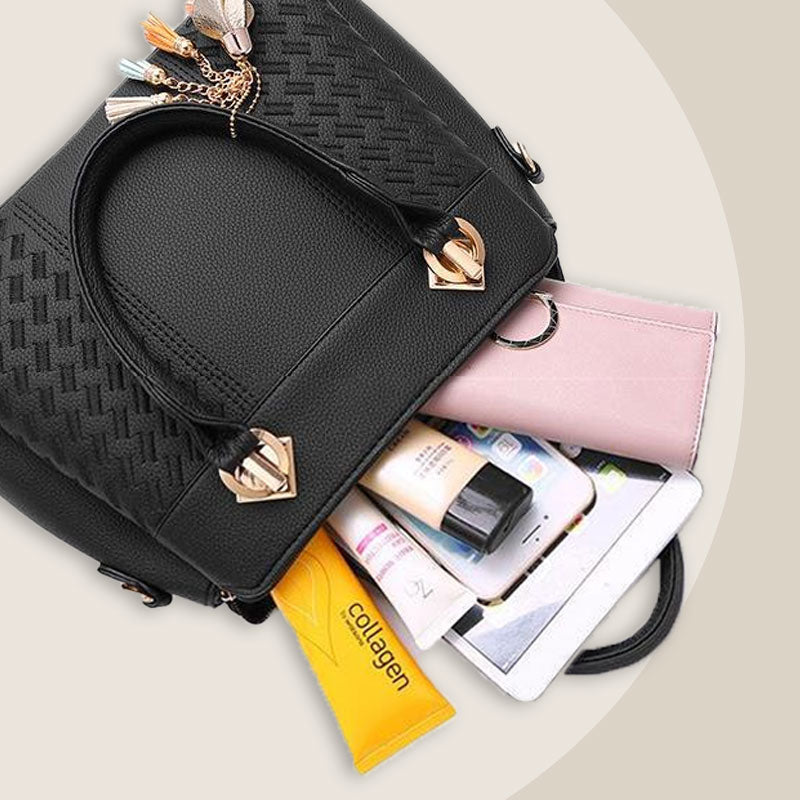 Elegante Damenhandtasche mit Quastenanhänger