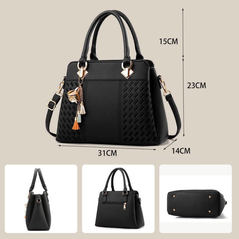 Elegante Damenhandtasche mit Quastenanhänger