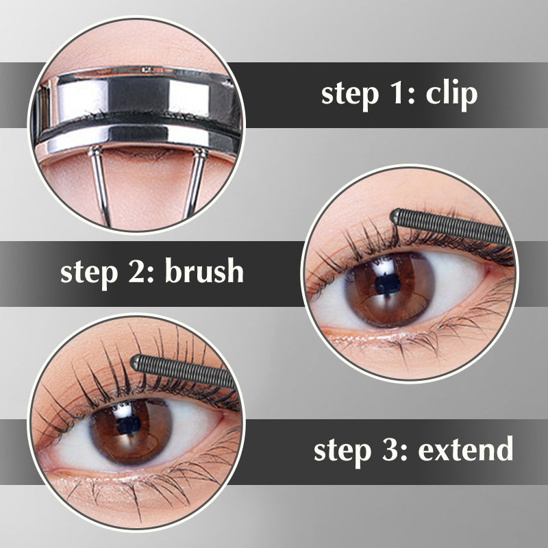 3D Curling Metallwickler Mascara - Wasserdicht & Langanhaltend