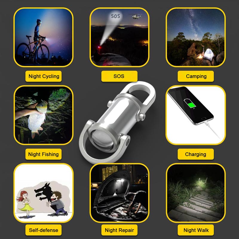 Brehn | Lumineux | Mini-LED-Taschenlampe – 1200LM – wasserdicht - ultra hell