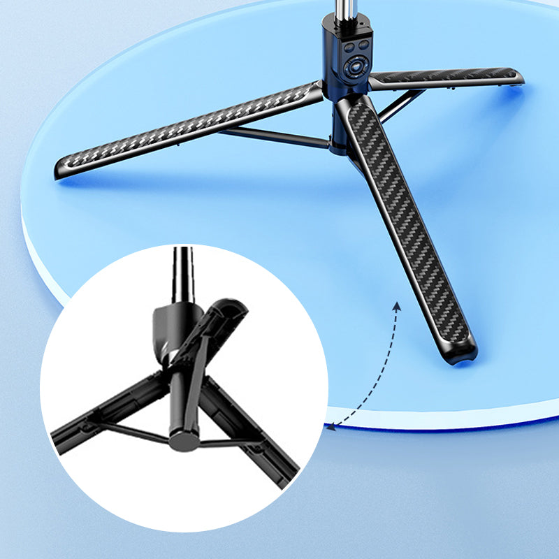 Brehn | LuxuraSnap Elite Selfie-Stick-Stativ | Machen Sie atemberaubende Selfies mit integriertem LED-Filllicht