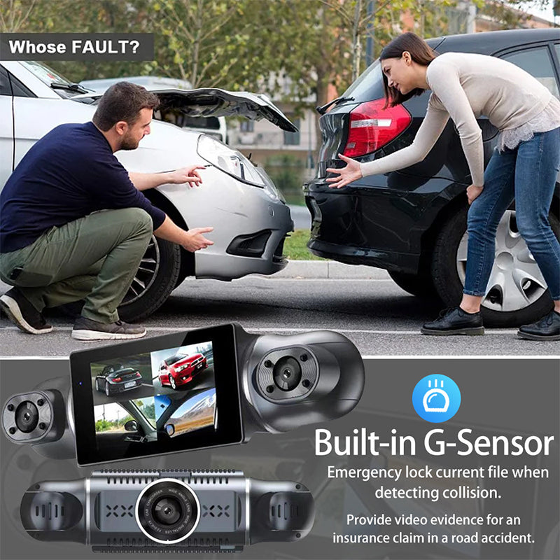 BowLift | DriveSecure Professional 4-Channel 1080P Dashcam