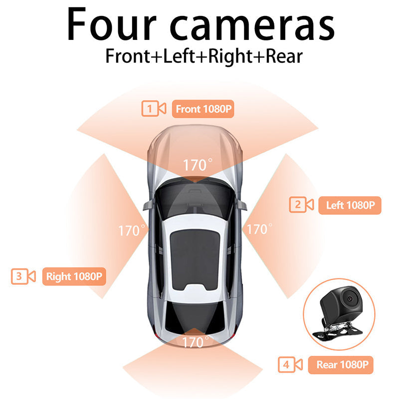 BowLift | DriveSecure Professional 4-Channel 1080P Dashcam