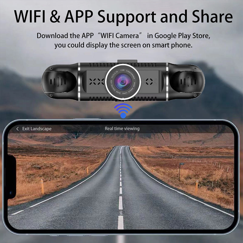 BowLift | DriveSecure Professional 4-Channel 1080P Dashcam