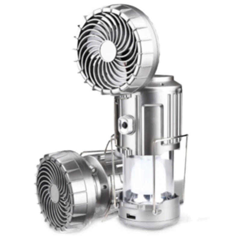 Brehn | LuxeSolar Aventura 2 in 1 | Solarleuchte und tragbarer Ventilator für Outdoor-Abenteuer