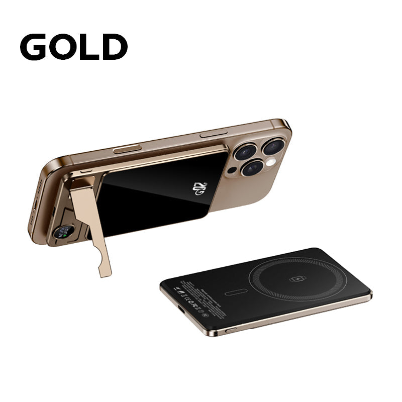 Brehn | LuxuraTech Dual-Mode Magnet-Powerbank | Vielseitige Lade-Lösung mit integriertem Ständer für ultimativen Komfort